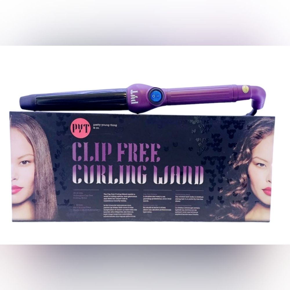 Curling Wand Clip-free 25-32mm,  Purple. PYT13